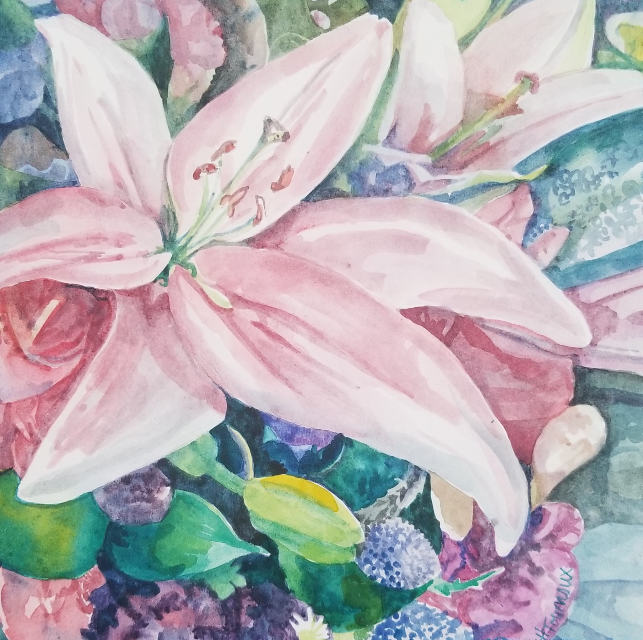 Click here to view Pink Lily Bunch by Heidi Tournoux