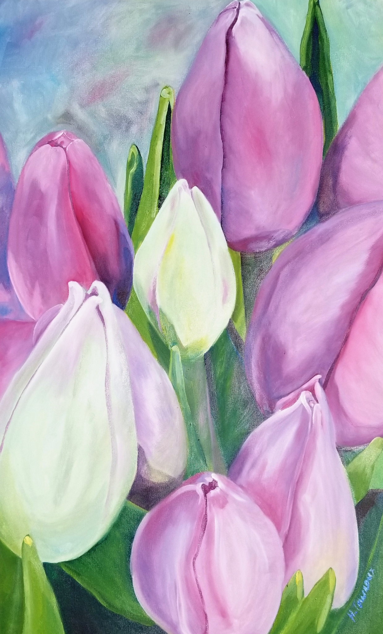 Click here to view Purple Tulips by Heidi Tournoux